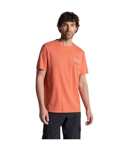 Mens Lucent Ii Mountain Back Print Short-sleeved T-shirt Sahara Craghoppers