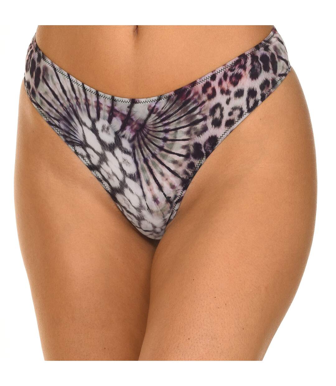 Light thong with elastic fabric O0BE08MC03M woman-1