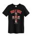 Amplified Unisex Adult Christmas Hat Band Guns N Roses T-Shirt (Black) - UTGD332