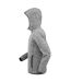 Mens Microfleece Fitness Full Zip Hoodie Grey Black Spiro-3