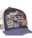 Casquette trucker avec filet et devant imprimé avec écussons Patches Vondutch-3