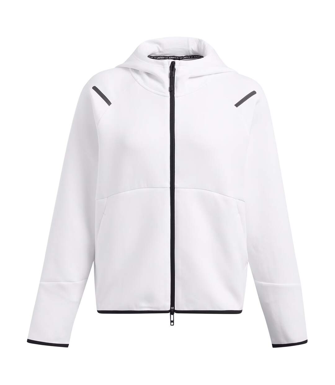 Womens/ladies Unstoppable Two Tone Sweat Jacket White Under Armour-2