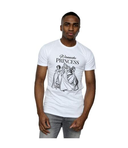 Disney Princess - T-shirt WANNABE PRINCESS - Homme (Blanc) - UTBI44209