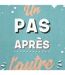 Tapis Déco Un Pas Après l'Autre 50x80cm Bleu-2
