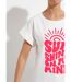 T-shirt col rond motif fluo Sunshine-4