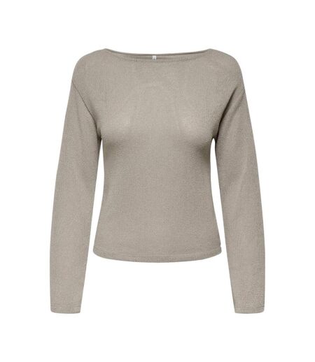 Pull taupe femme only spezia - l