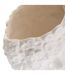 Vase Visage en Dolomite Fleur de Rose 21cm Blanc-2