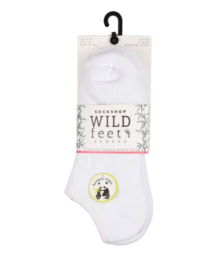 Wild Feet - 3 Paires Femme Sport Chaussettes | Chaussettes Courtes Bambou