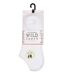 Wild Feet - 3 Paires Femme Sport Chaussettes | Chaussettes Courtes Bambou