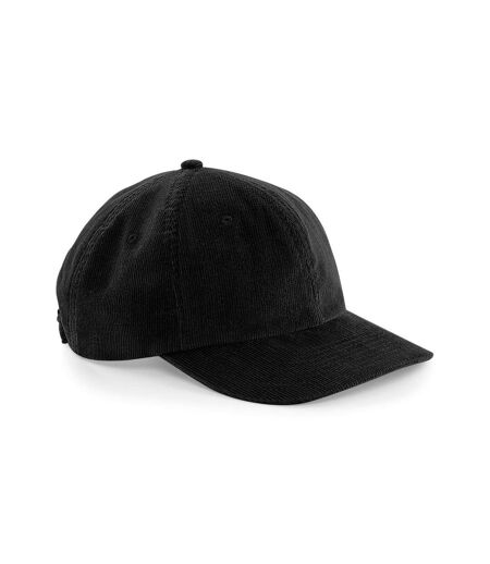 Beechfield Mens Heritage Cord Cap (Black)
