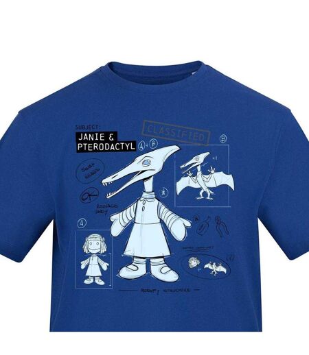Unisex Adult T-shirt Blue Characters