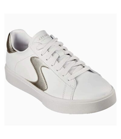 Skechers Womens/Ladies Eden LX Beaming Glory Sneakers (White/Gold) - UTFS10501