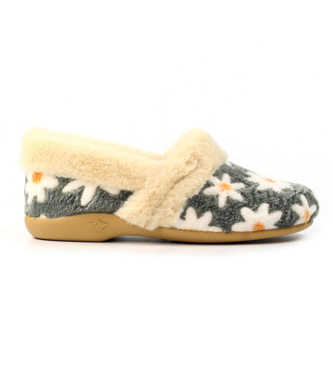 Chaussons Ellis Femme Gris Lunar-4