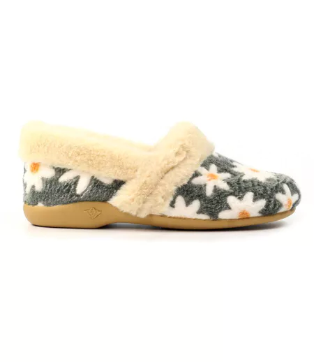 Chaussons Ellis Femme Gris Lunar