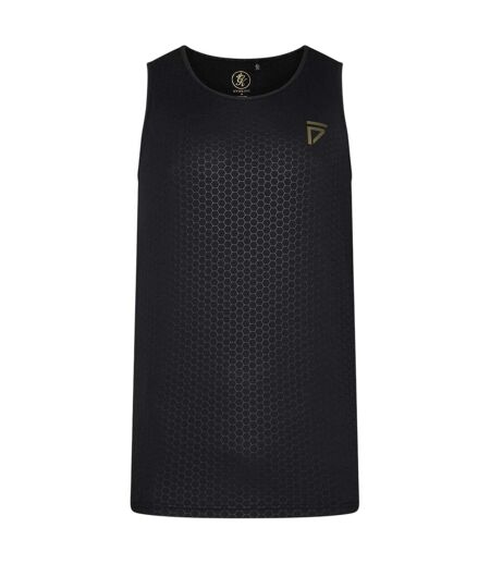 Mens Training Vest Top Black Gym King