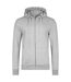 Veste À Capuche Premium Homme Gris Chiné HRM-2
