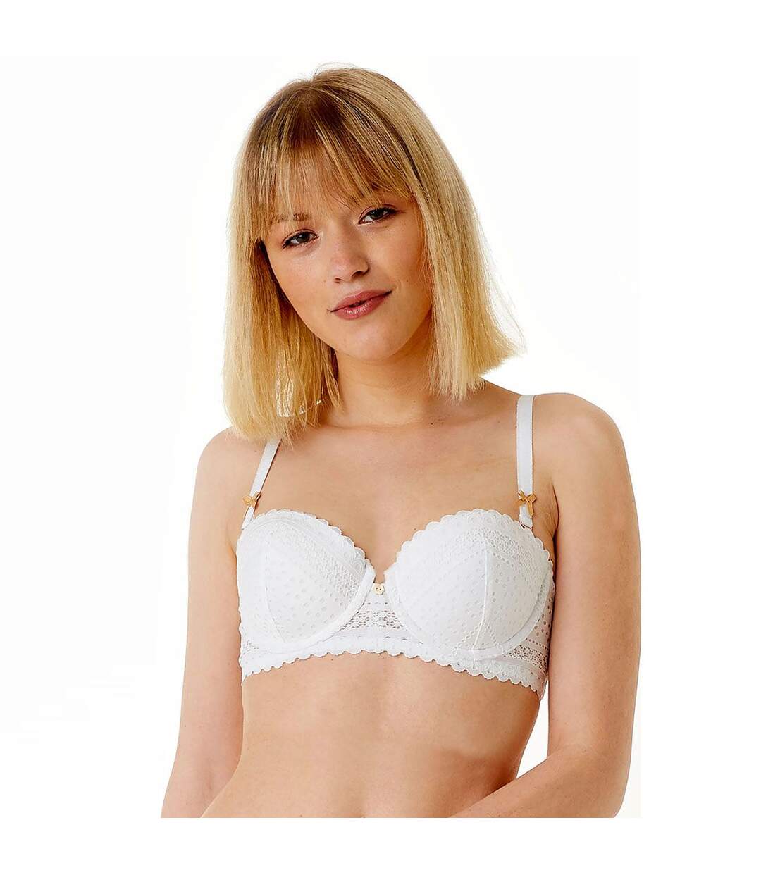 Soutien-gorge ampliforme coque moulée blanc Instinct-2