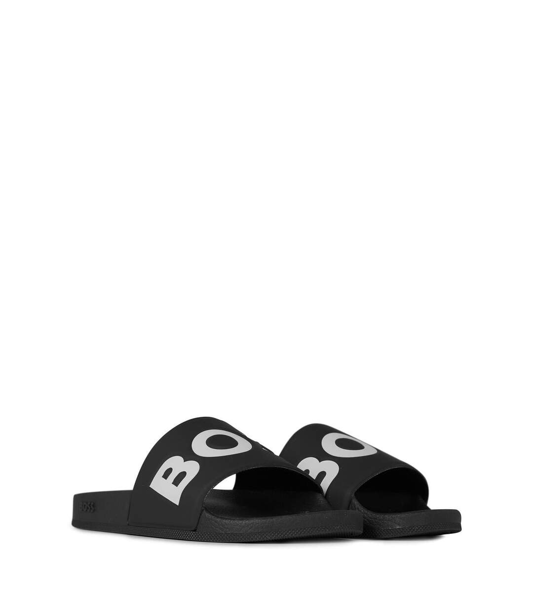 Claquettes Motif/style Logo Aryeh Homme Noir Blanc Boss-3