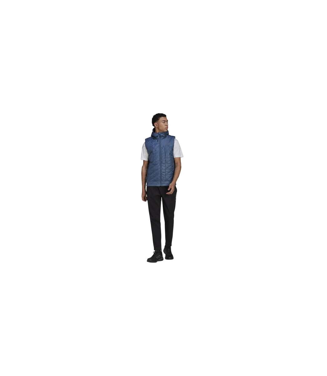 Doudoune Sans Manches Motif/style À Motifs Homme Bleu Adidas-1