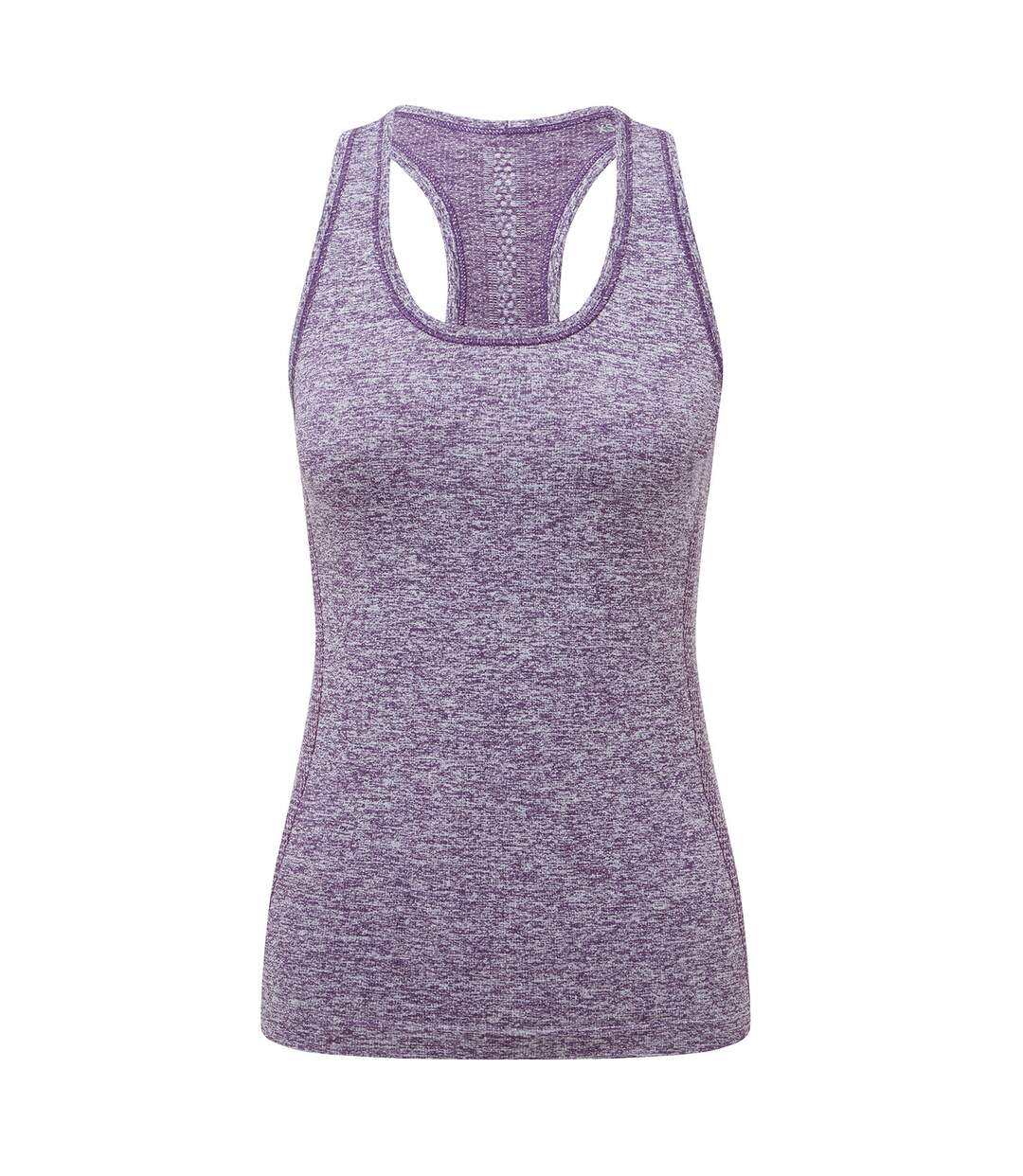 Womens/ladies multi sport sculpted seamless 3d vest purple TriDri-1