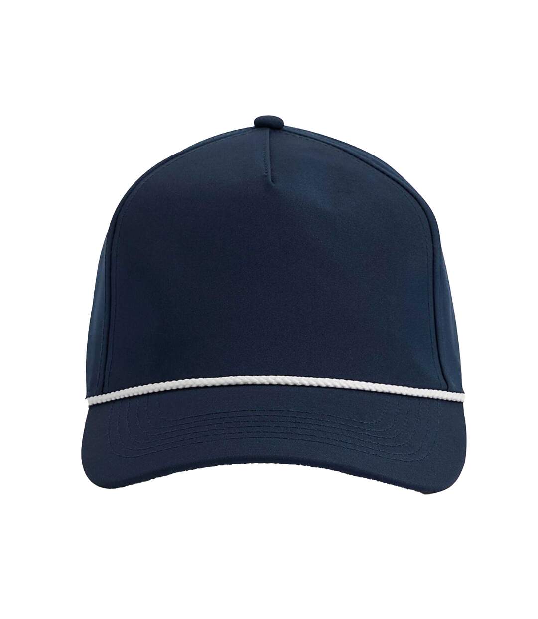 Casquette Golf Motif/style Corde Décorative Adulte Bleu Marine Blanc Beechfield-3