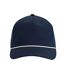 Casquette Golf Motif/style Corde Décorative Adulte Bleu Marine Blanc Beechfield-3