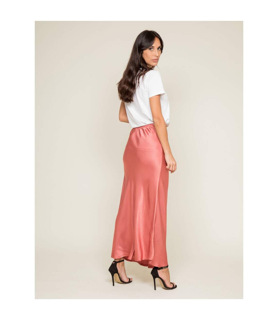 Jupe longue satin XATIN - Dona X Lisa-2