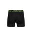 Pack of 3  Mens knightling pka boxer shorts  green/black Crosshatch