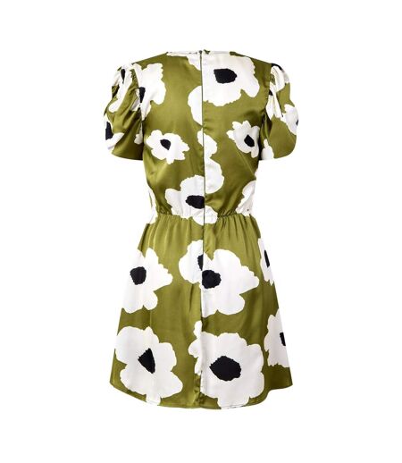 Robe Courte Soirée Motif/style Floral Femme Kaki AX Paris
