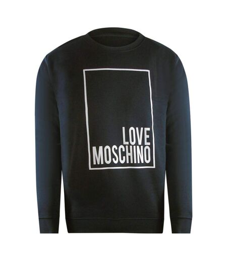 Sweat Motif/style Logo Rectangulaire Homme Noir Love Moschino