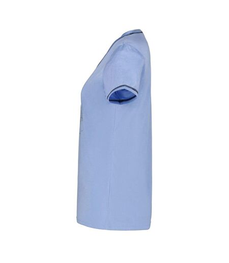 T-shirt Burnham Femme Bleu Noir Icepeak