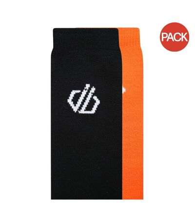 Pack of 2  Unisex adult socks  puffins orange/black Dare 2B