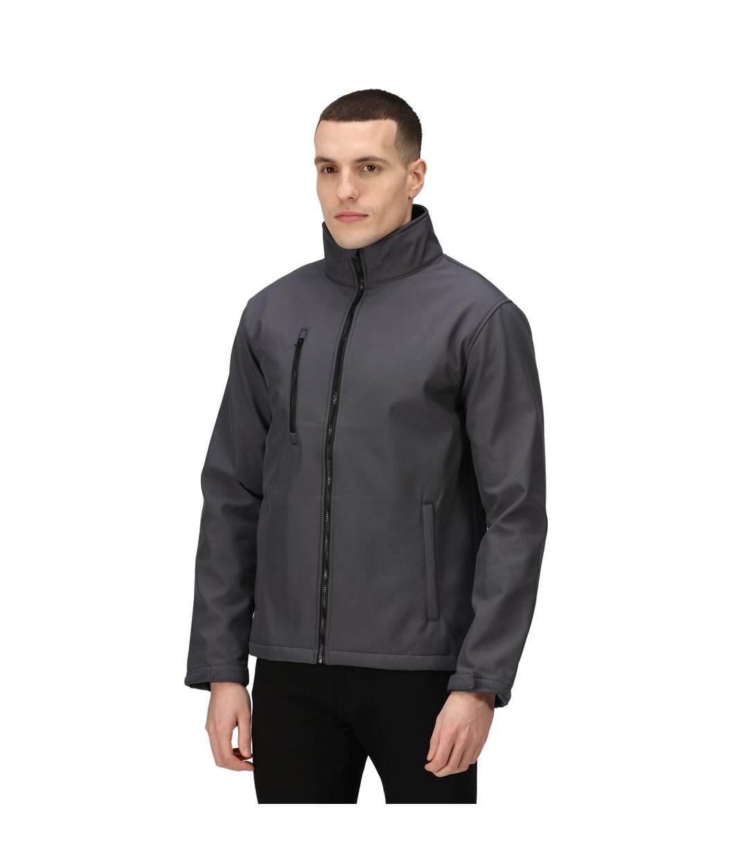 Veste Softshell Ablaze Homme Gris Phoque Noir Regatta-3