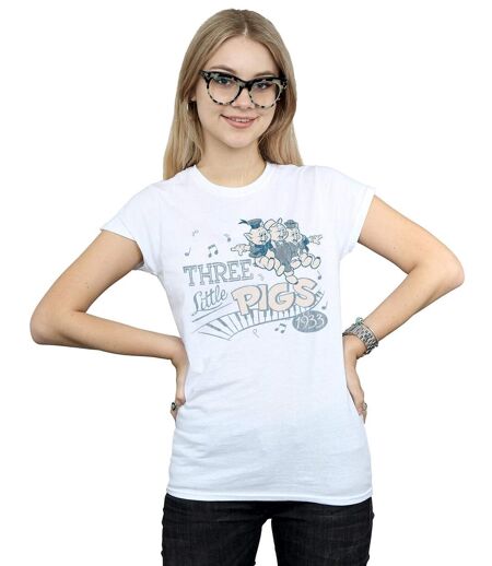 Disney - T-shirt THREE LITTLE PIGS - Femme (Blanc) - UTBI15945
