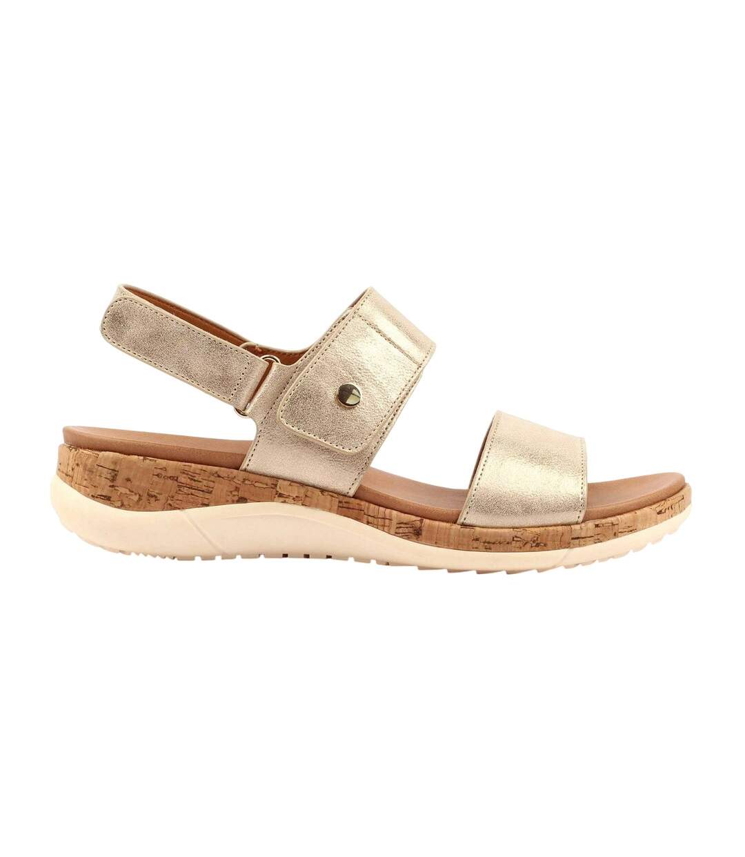 Sandales Riley Femme Jaune Or Lunar-2