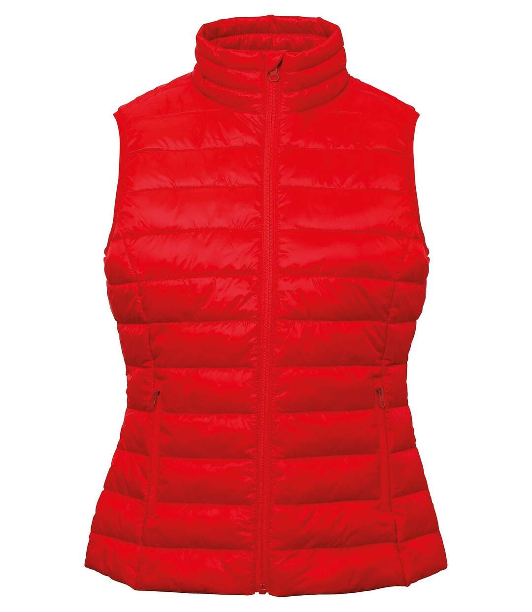 Gilet doudoune rembourré sans manches - femme - TS31F - rouge