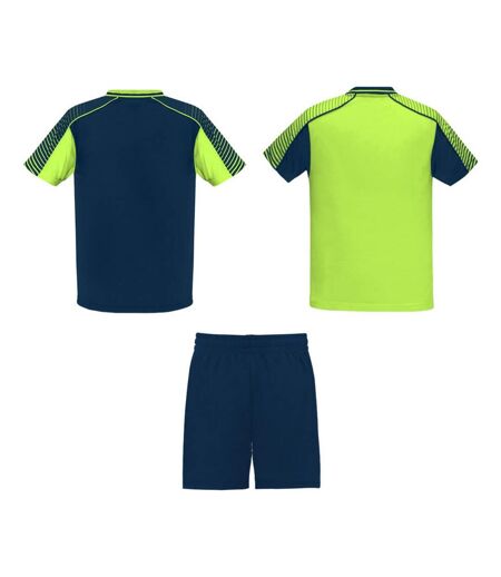 Set de sport juve adulte bleu marine / vert fluo Roly