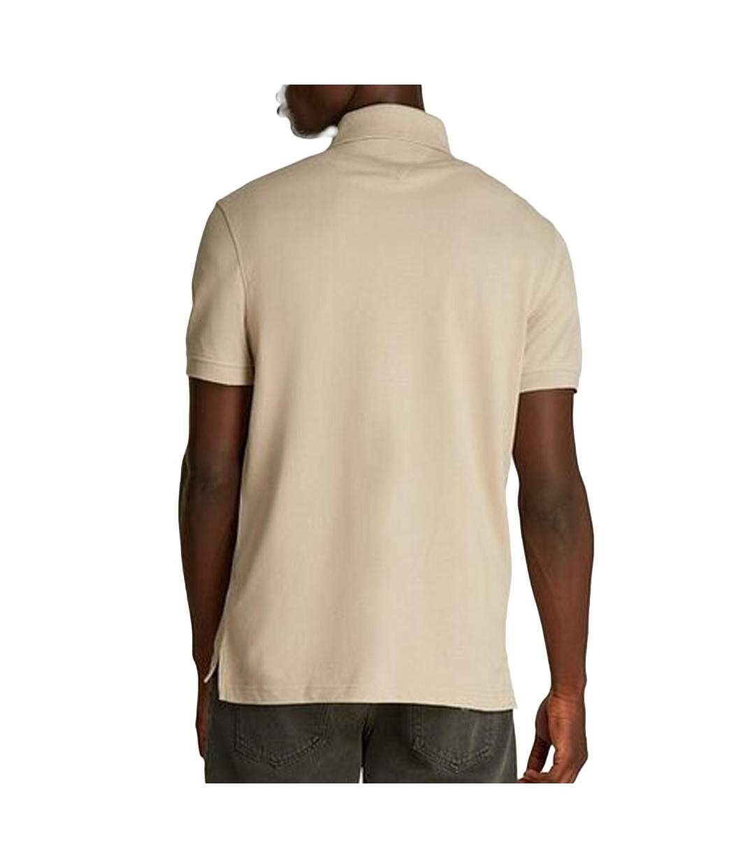 Polo taupe homme tommy hilfiger 1985 regular-2