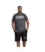 Mens D555 Hemford Skyline Marl Kingsize T-shirt Charcoal Duke-1