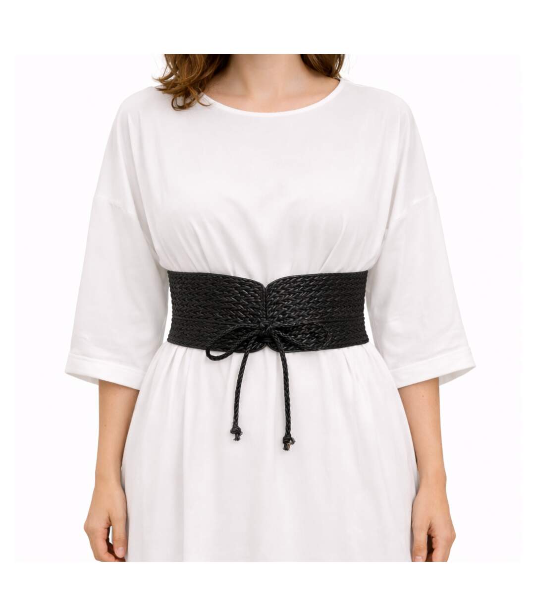 Ceinture large tressée BORAS – style bohème-1