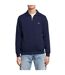 Mens Cotton Blend Quarter Zip Sweatshirt Navy Lacoste-4