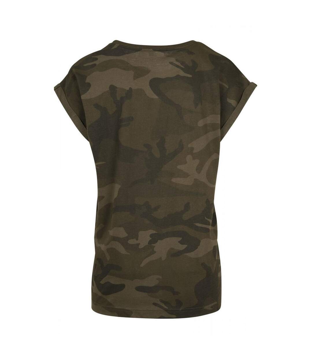 T-shirt Femme Vert Camouflage Build Your Brand-2