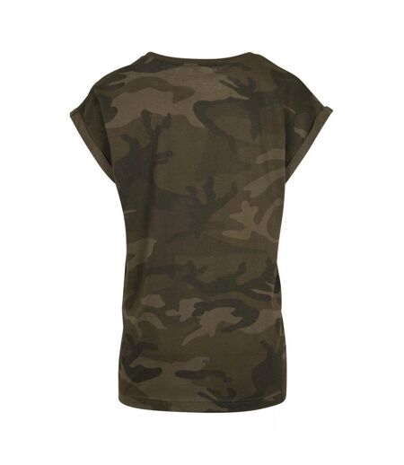 T-shirt Femme Vert Camouflage Build Your Brand