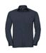 Russell Collection Mens Long Sleeve Easy Care Poplin Shirt (French Navy)