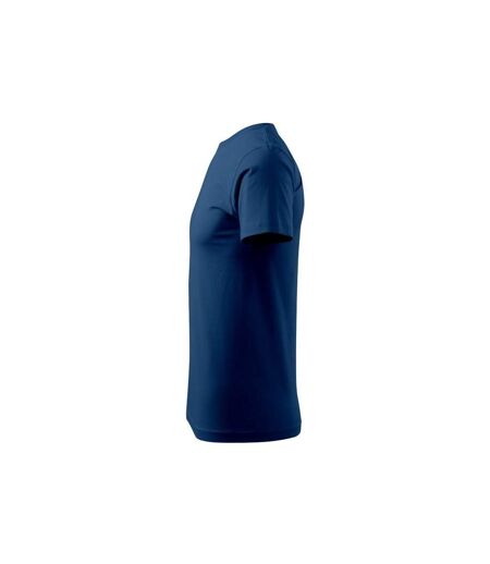 Mens Heavy New T-shirt Navy Malfini