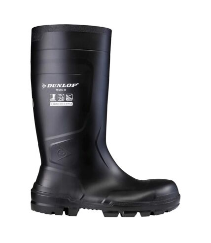 Unisex adult safety wellington boots black Dunlop