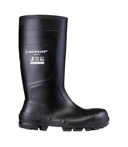 Unisex adult safety wellington boots black Dunlop