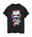 Disney Womens/Ladies Lilo & Stitch Santa's Here - T-shirt boyfriend en coton (Noir) - UTBI30565-1