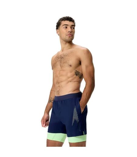 Mens Volley Swim Shorts Navy Green Speedo