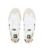 Womens/ladies Volley Contrast Logo Suede Trainers White Black Veja-3